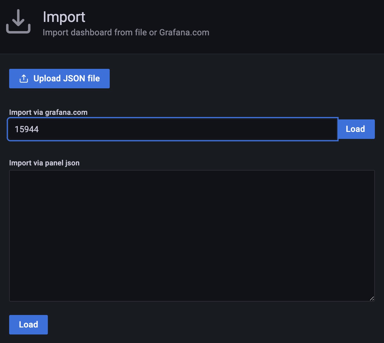 grafana-import-dashboard